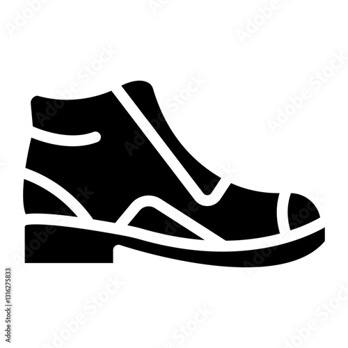 Hiking Boot Vector Design Icon Style