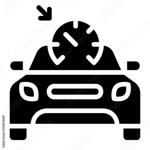 Cruise Control Vector Design Icon Style