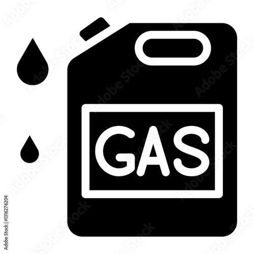 Gas Can Vector Design Icon Style