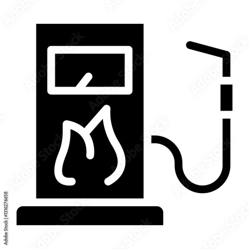Gas Pump Vector Design Icon Style