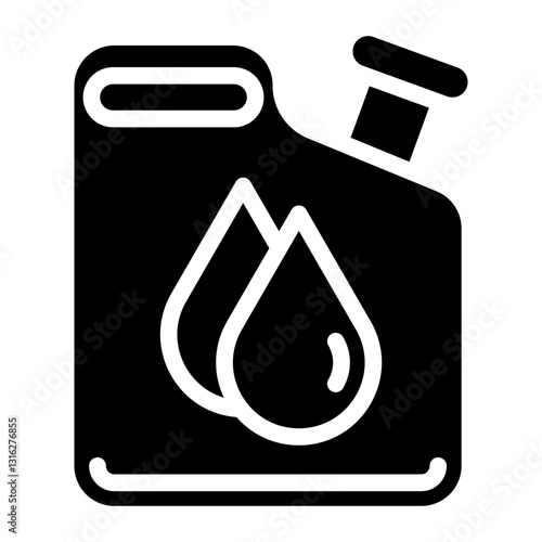 Fuel Can Vector Design Icon Style