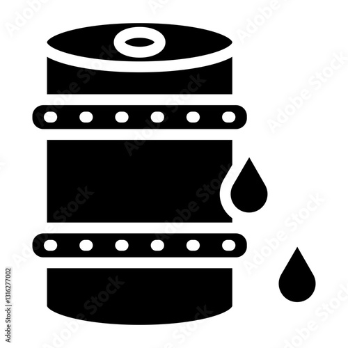 Oil Barrel Vector Design Icon Style