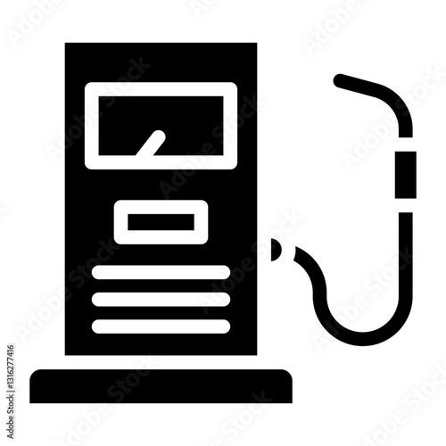 Gas Station Vector Design Icon Style