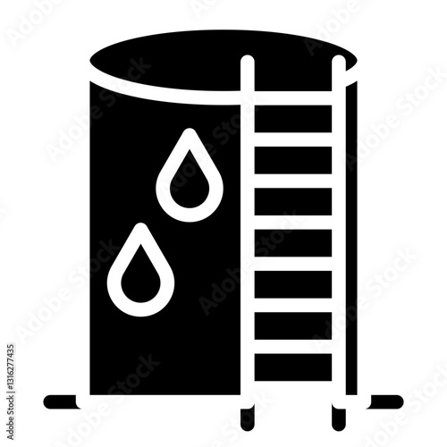 Oil Reservoir Vector Design Icon Style