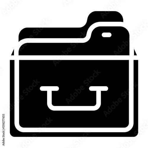 File Cabinet Vector Design Icon Style