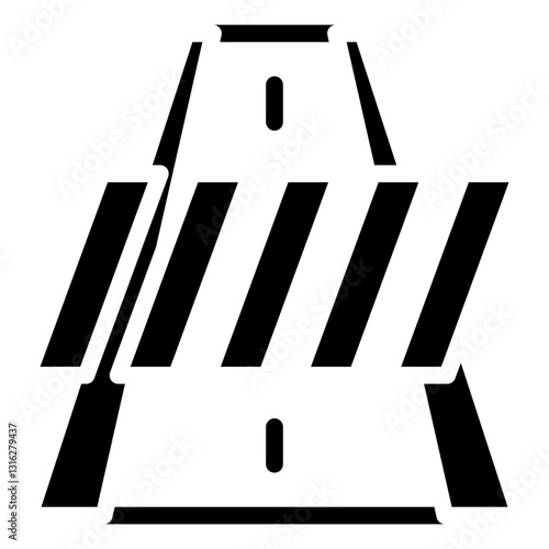Crosswalk Vector Design Icon Style