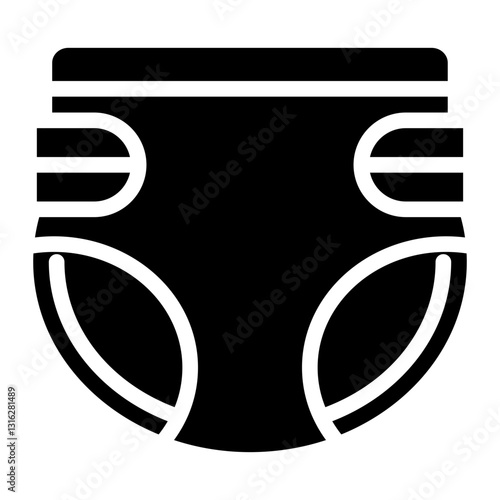 Diaper Vector Design Icon Style