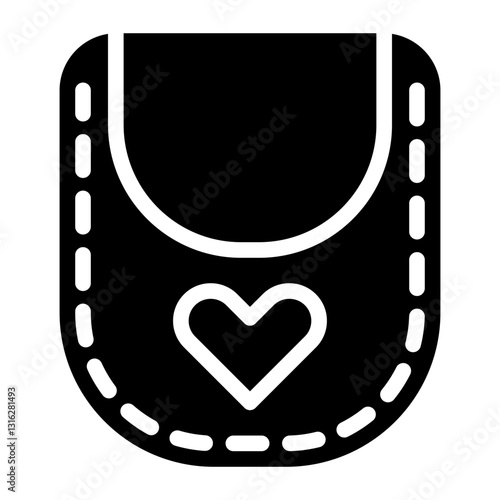 Bib Vector Design Icon Style