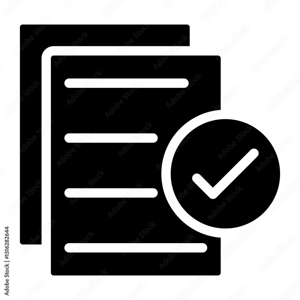 Data Validation Vector Design Icon Style Data Validation Vector Design Icon Style