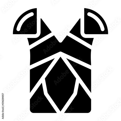 Iron Armor Vector Design Icon Style