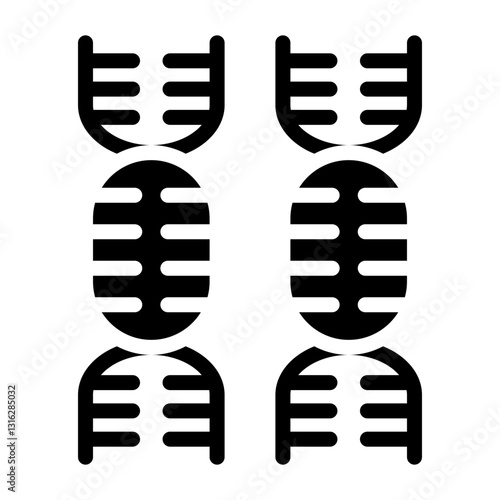 DNA Vector Design Icon Style