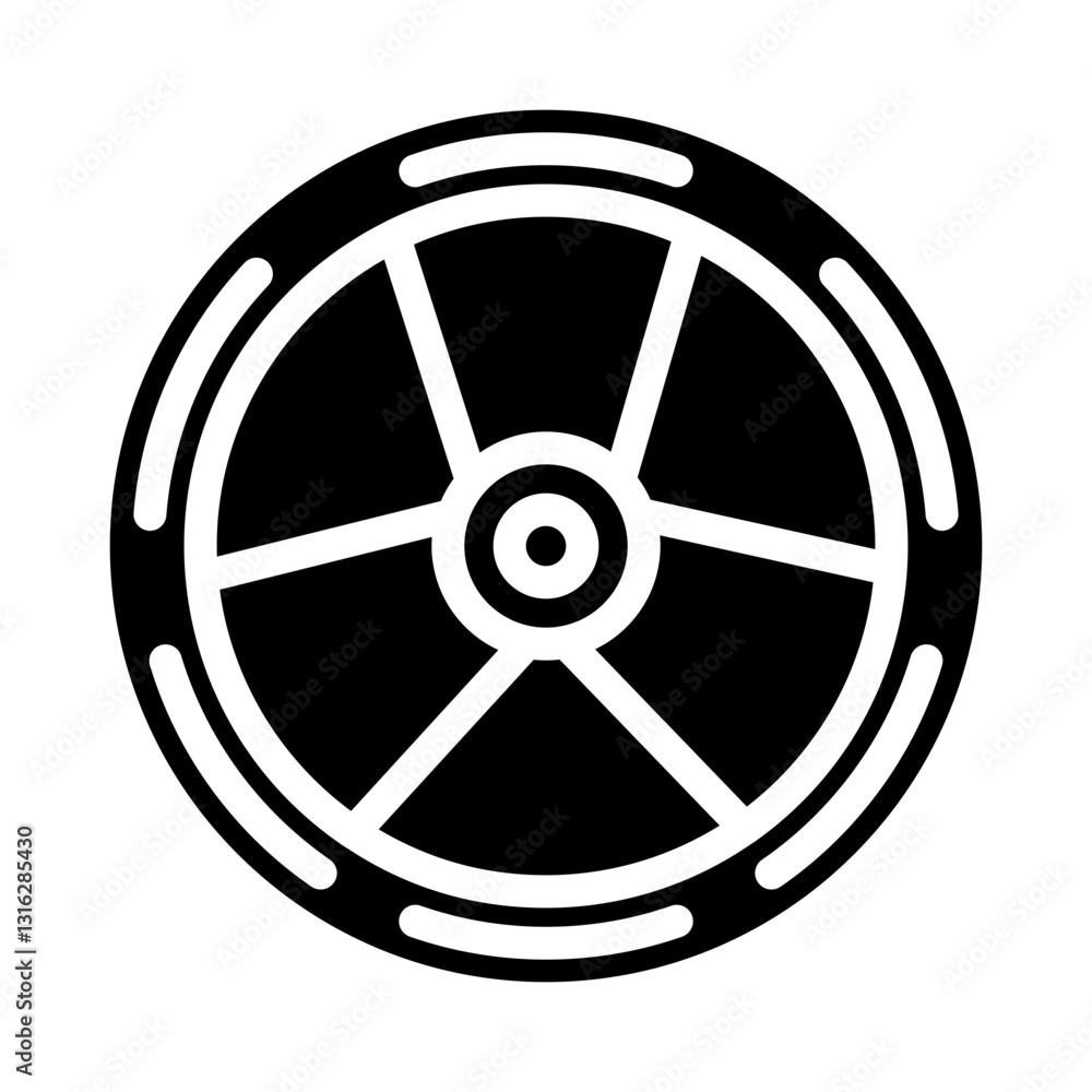 Obraz premium Nuclear Vector Design Icon Style