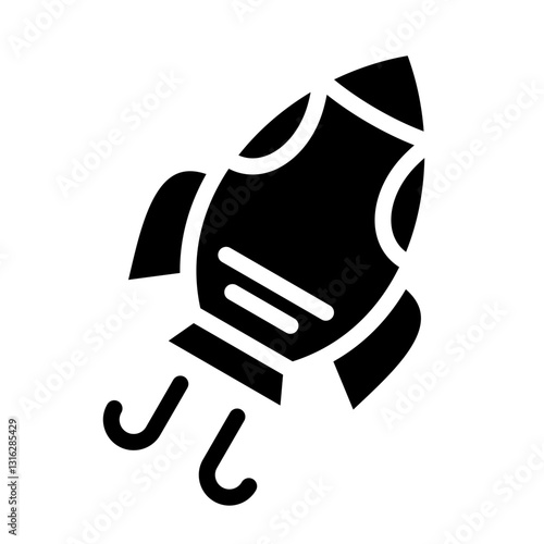 Rocket Vector Design Icon Style