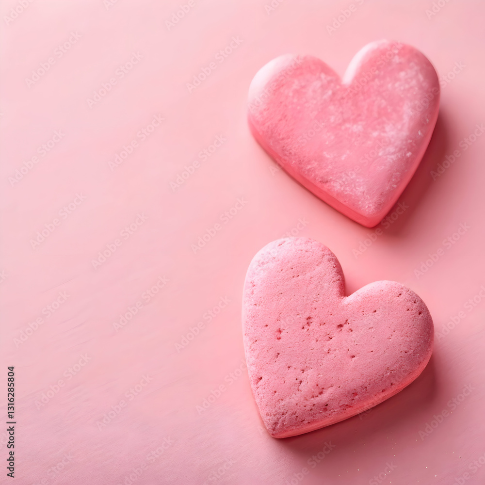 Valentine background with pink and red hearts Valentine background with pink and red hearts
