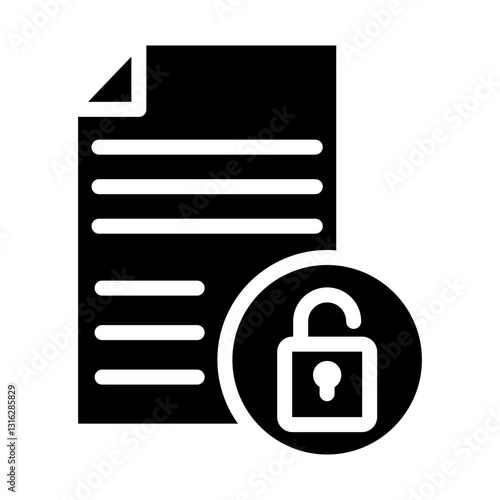 Unlock Vector Design Icon Style