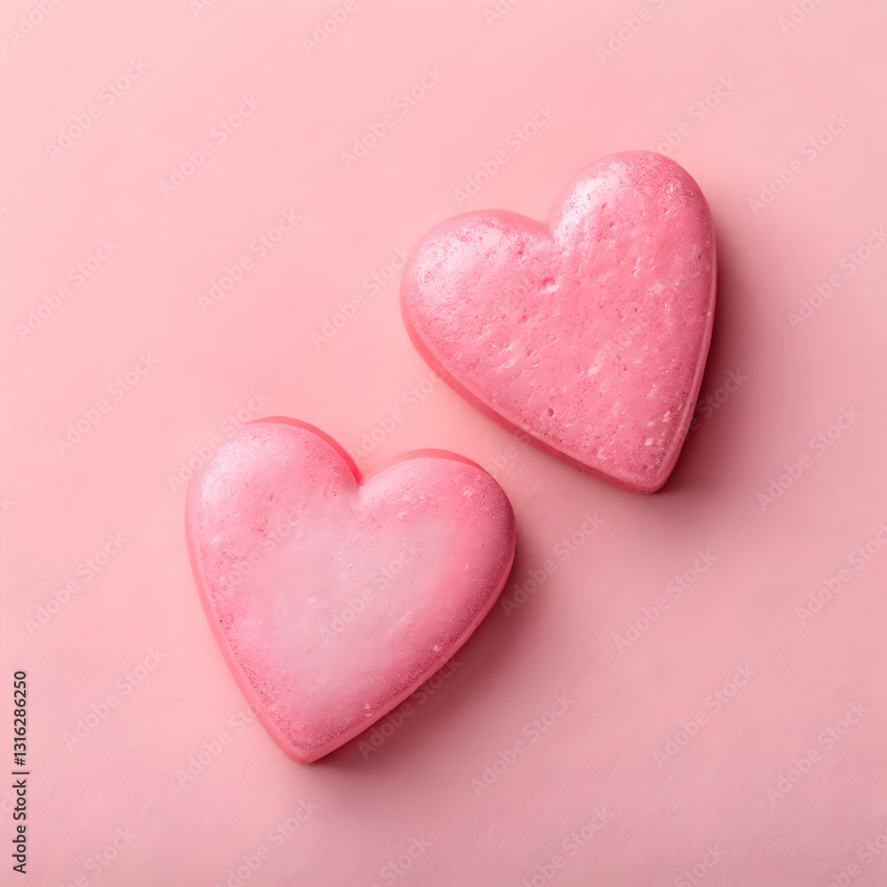 Valentine background with pink and red hearts Valentine background with pink and red hearts