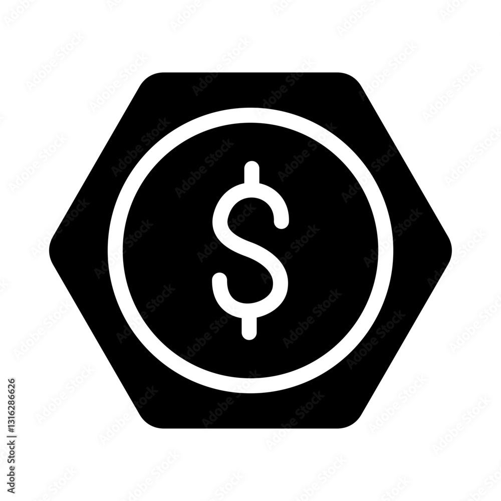 Dollar Vector Design Icon Style Dollar Vector Design Icon Style
