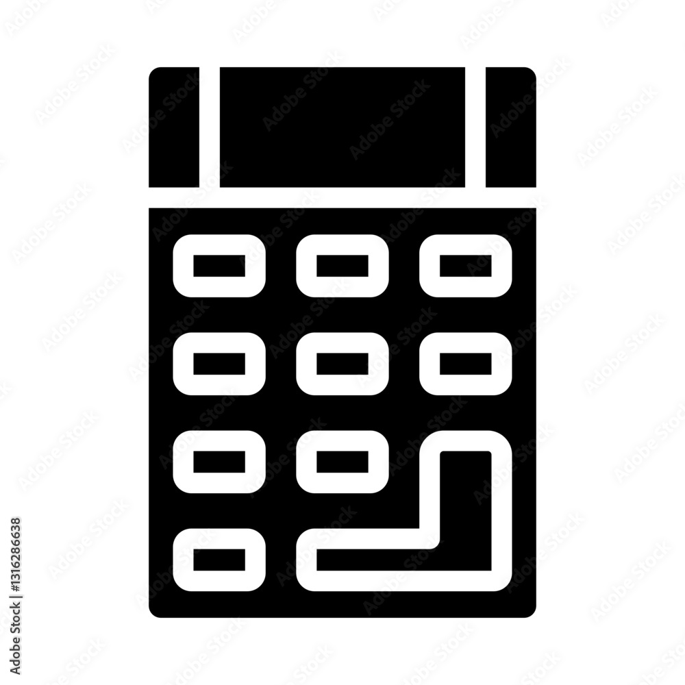 Calculator Vector Design Icon Style Calculator Vector Design Icon Style