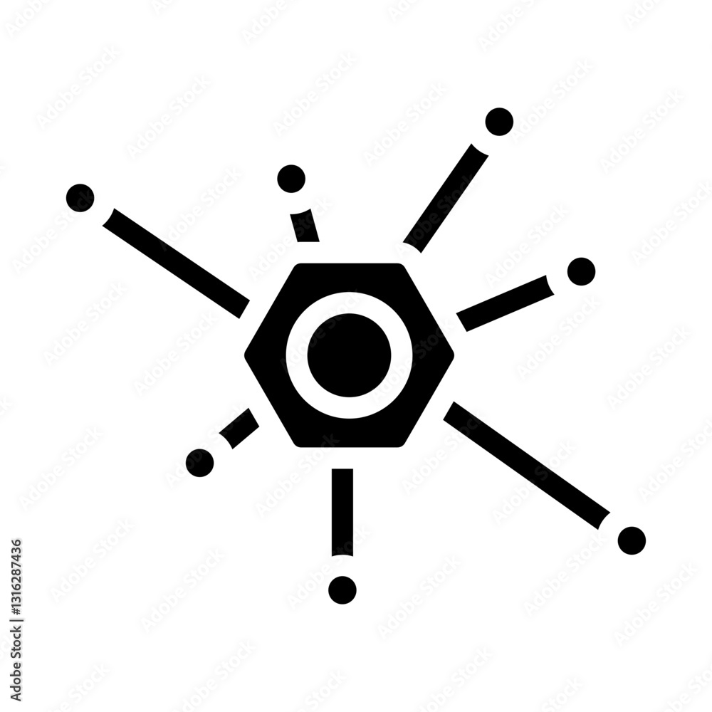 Network Vector Design Icon Style Network Vector Design Icon Style