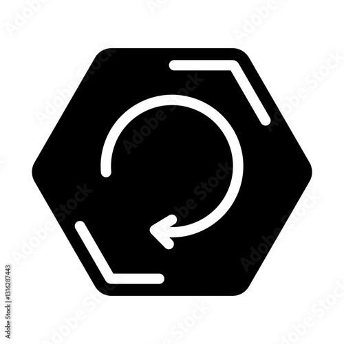 Restart Vector Design Icon Style