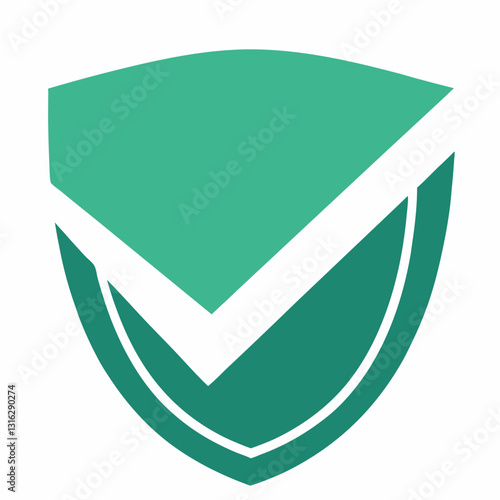 Free Download Shield Check Mark Split vector  illustration - GFXLoad