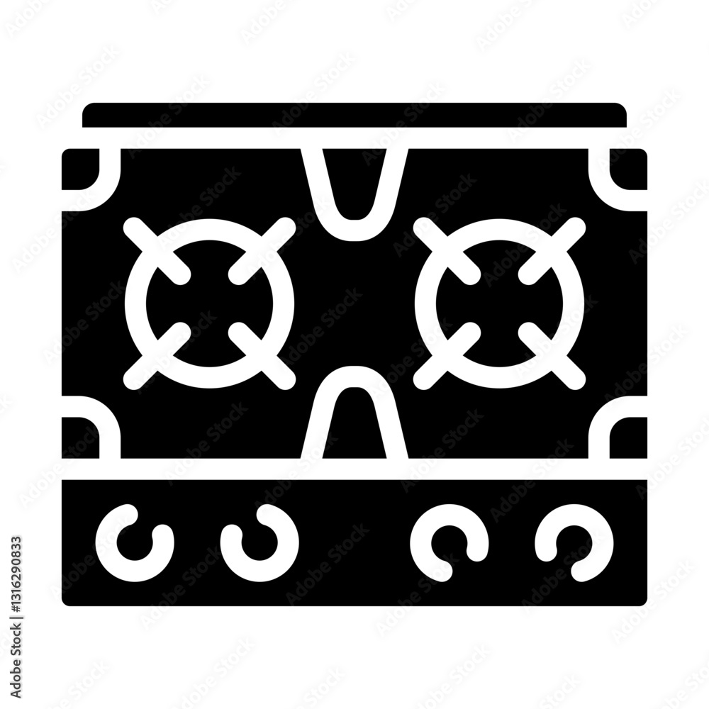 Stove Vector Design Icon Style Stove Vector Design Icon Style