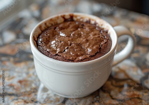 Wallpaper Mural Delicious Cooked Chocolate Brownie in a Ceramic Mug Food Photography Torontodigital.ca