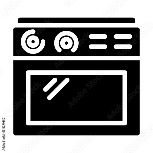 Oven Vector Design Icon Style