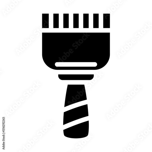 Basting Brush Vector Design Icon Style