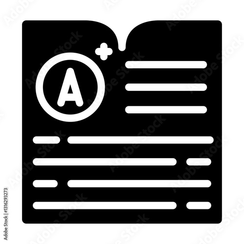 Report Card Vector Design Icon Style