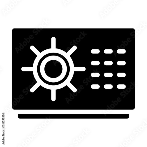 Vault Vector Design Icon Style