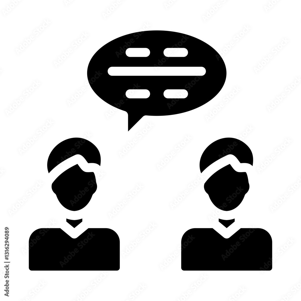 Communication Vector Design Icon Style