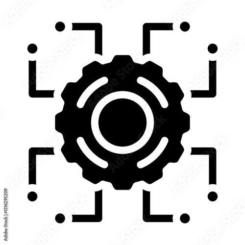 Integration Vector Design Icon Style