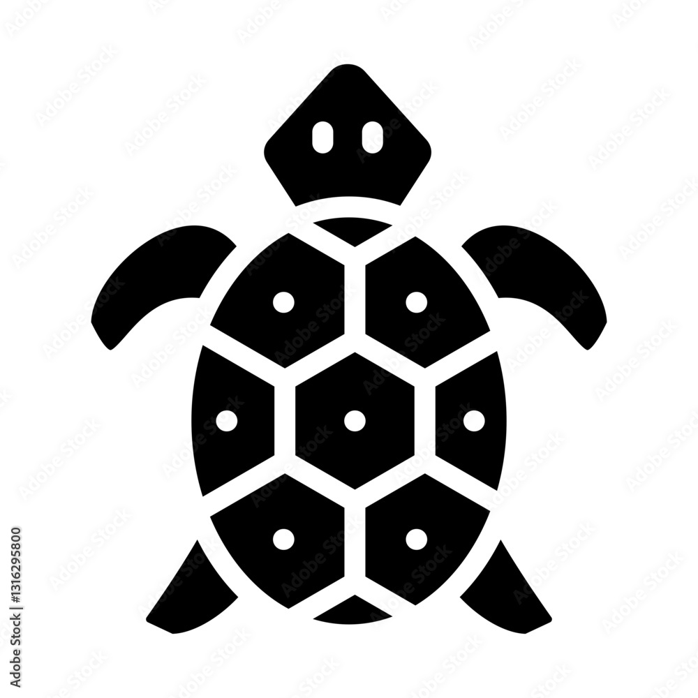 Obraz premium Sea Turtle Vector Design Icon Style