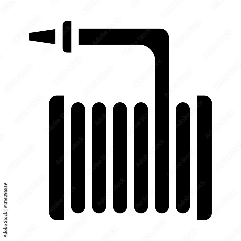 Water Hose Vector Design Icon Style Water Hose Vector Design Icon Style