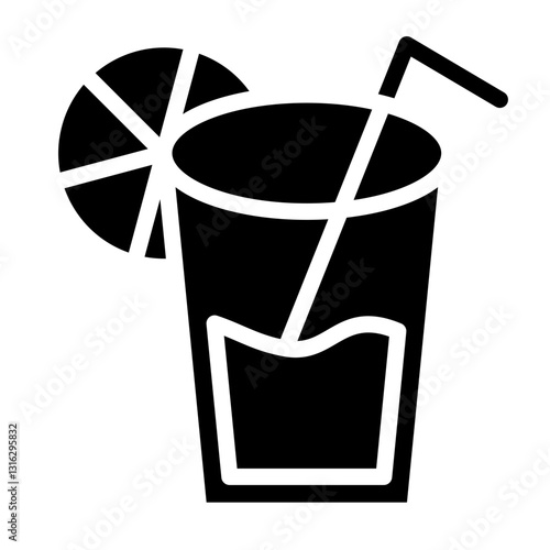 Lemonade Vector Design Icon Style