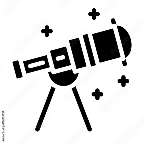 Star Gazing Vector Design Icon Style