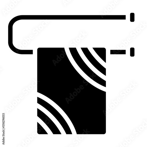 Towel rack Vector Design Icon Style