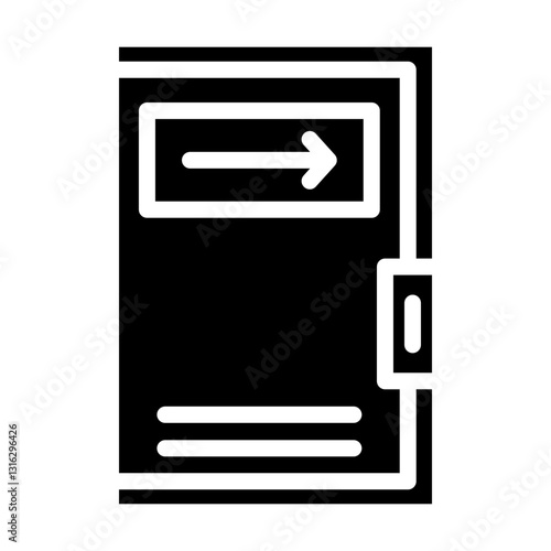 Emergency exit Vector Design Icon Style