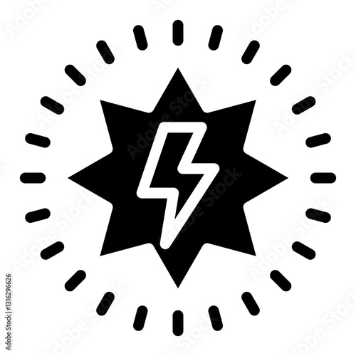 Lightning Vector Design Icon Style