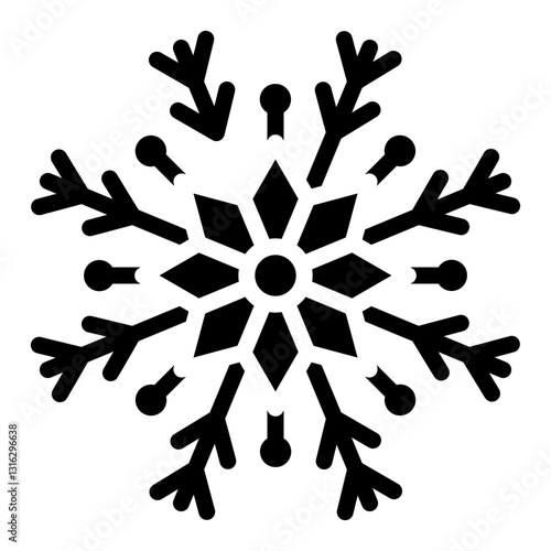 Snowflake Vector Design Icon Style