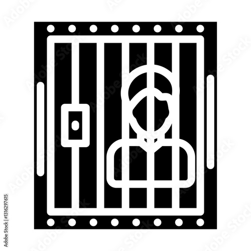 Jail Vector Design Icon Style