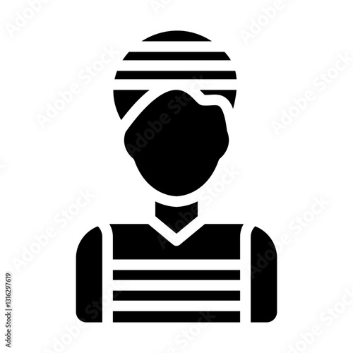 Criminal Vector Design Icon Style