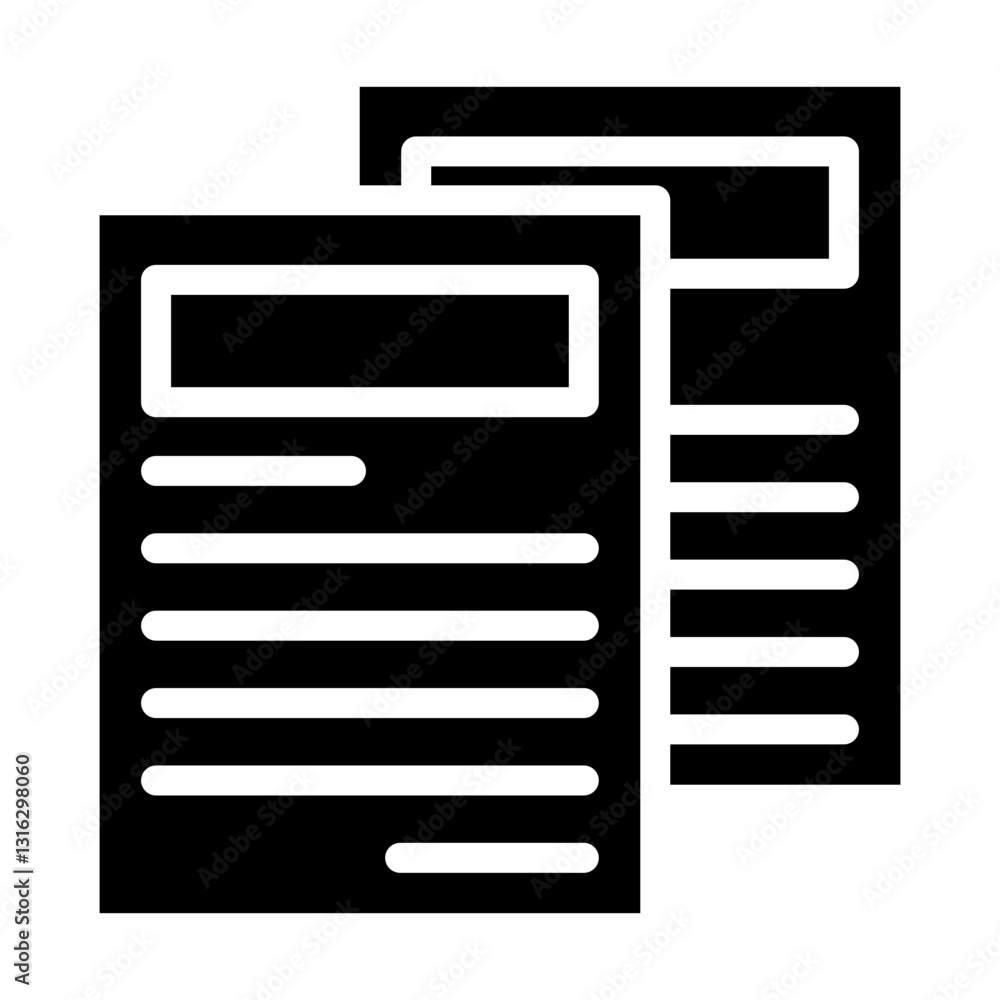 Paper Vector Design Icon Style Paper Vector Design Icon Style