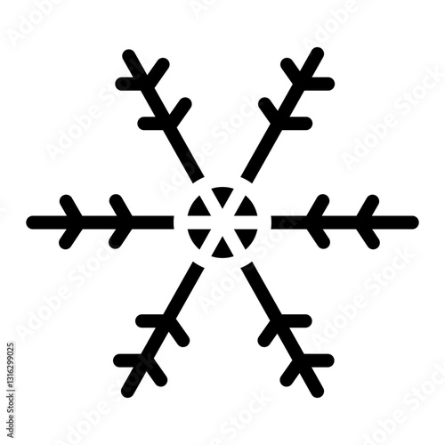Snowflake Vector Design Icon Style