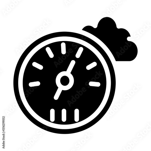 Barometer Vector Design Icon Style
