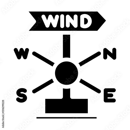 Weather vane Vector Design Icon Style