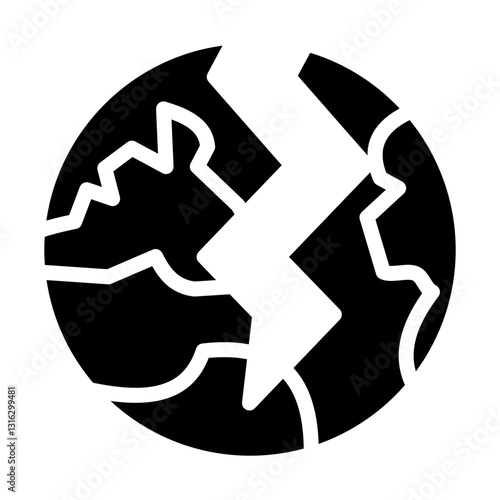 Earthquake Vector Design Icon Style