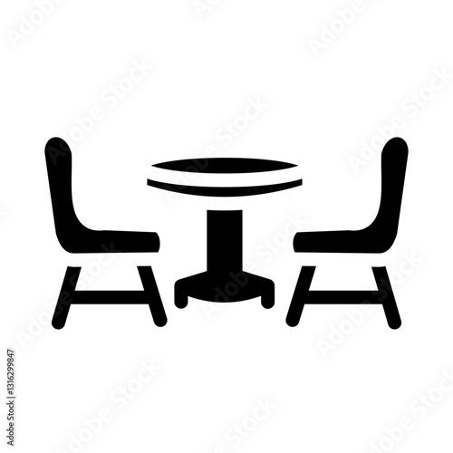 Dining table Vector Design Icon Style