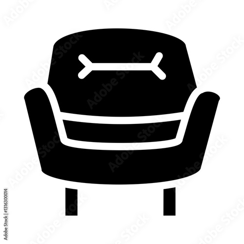 Armchair Vector Design Icon Style